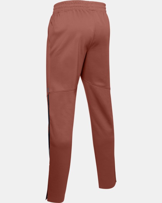 Men's UA RUSH™ Knit Warm-Up Pants, Brown, pdpMainDesktop image number 7